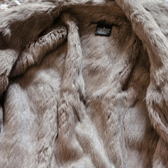 Sale! Was $79 Sheri Bodell Suede Rabbit Fur Jacket - Picture 3 of 13